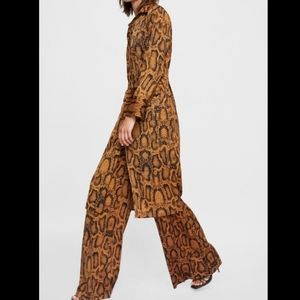 Zara snake print dress